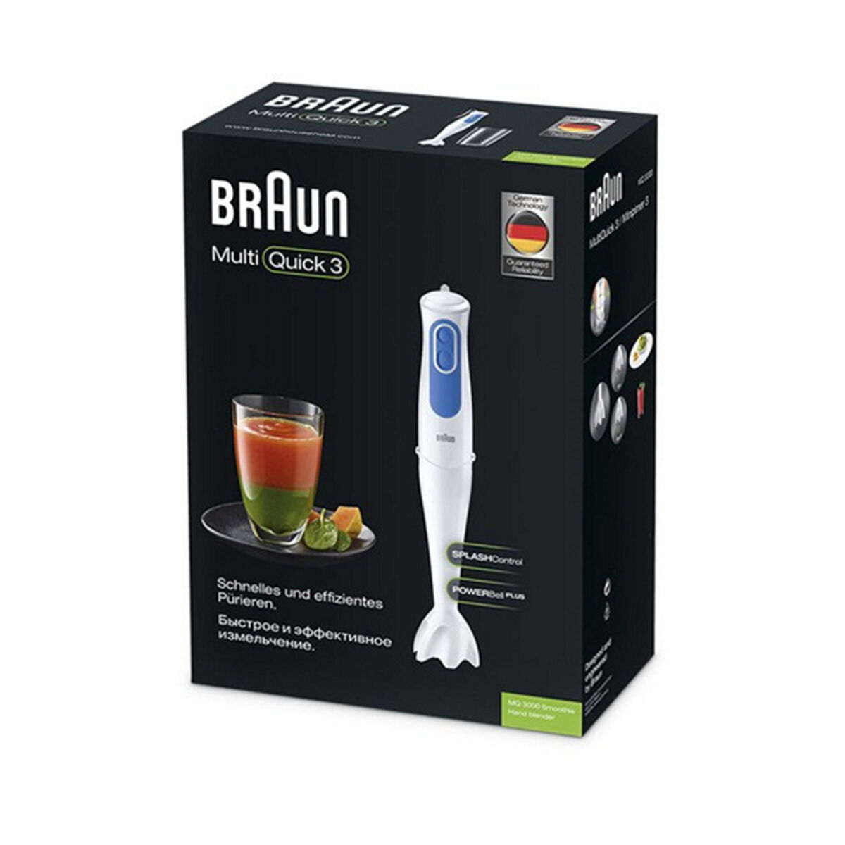 Handblender Braun MQ 3000 Smoothie Wit Wit/Blauw 700 W